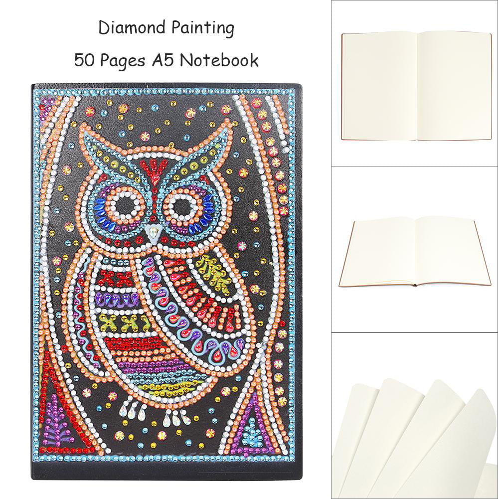 DIY Christmas Special Shaped Diamond Painting 50-Pages A5 Notebook Notepad Gift 