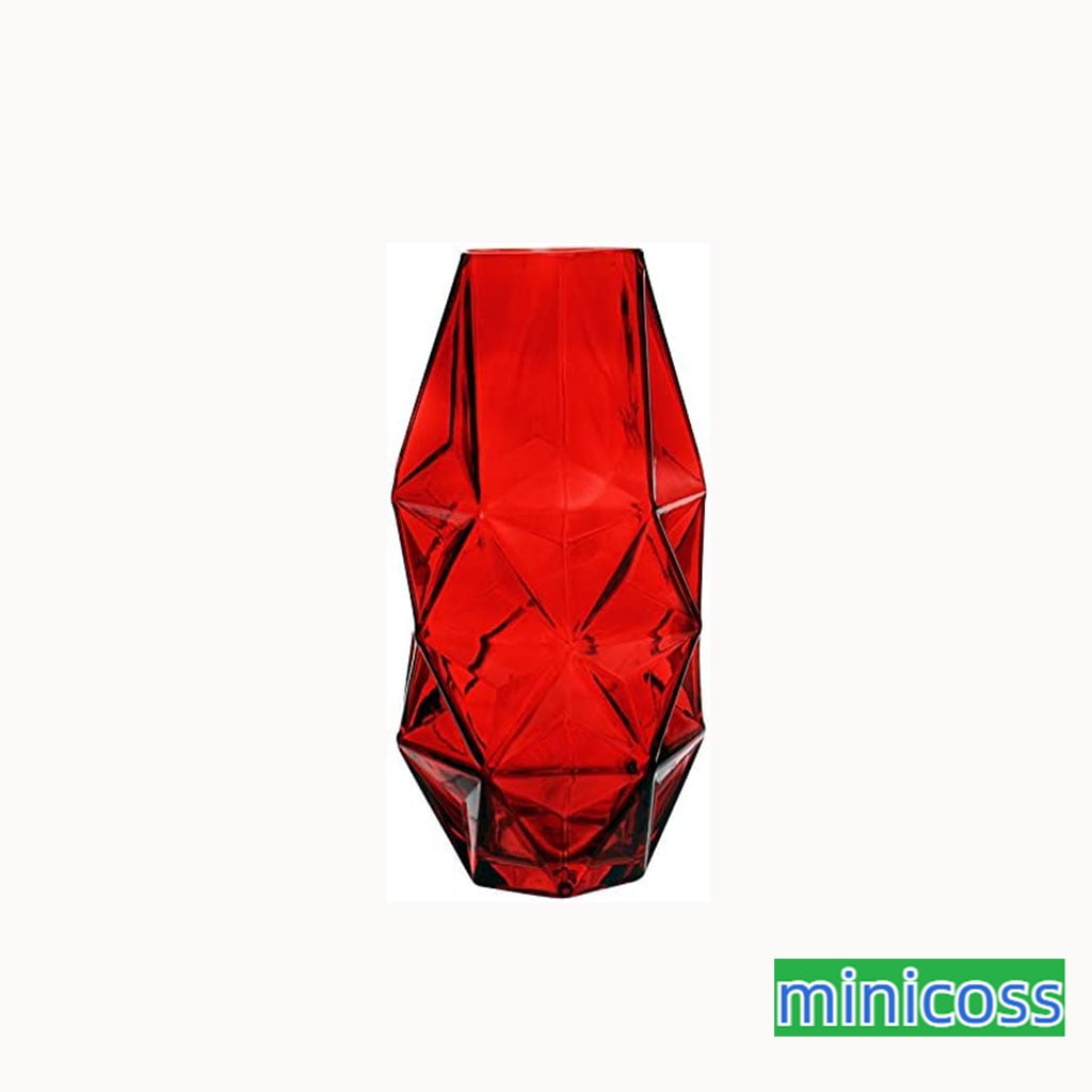 Glass Geometric Vase, Prism Vase, Vase 1PC Glass Vase with a