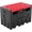 Black-Red, variant on 52 Gallon Portable Diesel Fuel Tank with 12V Electric Transfer Pump, High Flow Rate 10 GPM, Durable Diesel Transfer Tank with 13ft Hose & Auto Nozzle for Easy Diesel Transportation, Black & Red