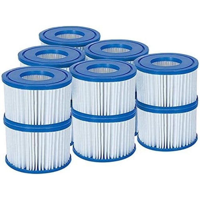 Lay-Z-Spa Filter VI för alla Lay-Z-Spa-modeller - 6 x Twin Pack (12 Filter) - Perfekt
