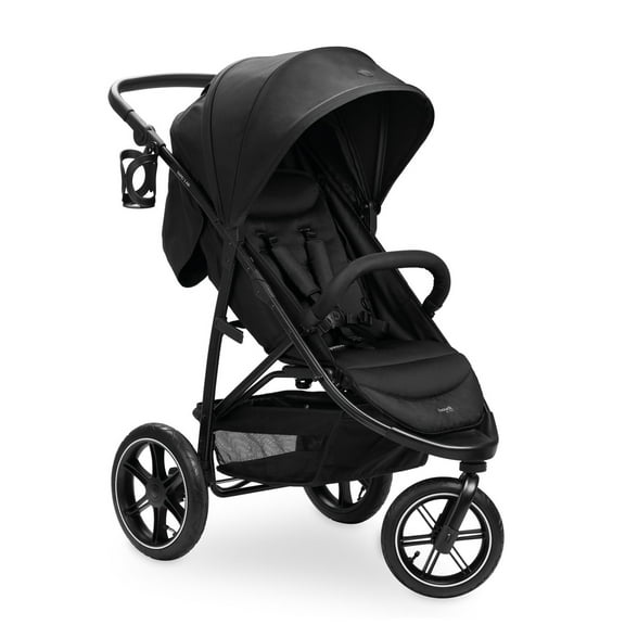 hauck Poussette Rapide 3 Siège Inclinable à Air, Poussette Compacte Pliable avec Pneus à Air, Noir