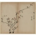 thumbnail image 3 of Anonymous 16x15 Black Modern Framed Museum Art Print Titled - Peach Blossoms (18th Century), 3 of 5
