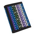 thumbnail image 2 of Chririnla Geometric Stripe Theme Trifold Card Wallet for Outdoor, Polyester Children's Wallet with Easy Access Portable Trifold Pouch, 2 of 5