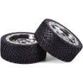 thumbnail image 2 of LINLIN 4PCS 65mm RC Rally Car Tyres Striped Pattern Rubber Tires Plastic Wheel Rims 12mm Hex Compatible with 1/10 RC On-Road Racing Car HSP Tamiya Sakura HPI WR8 HSP TT02 WLtoys, 2 of 7