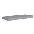 thumbnail image 4 of vidaXL Floating Wall Shelf Grey 60x23.5x3.8 cm MDF, 4 of 4