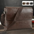 thumbnail image 1 of Men‘s Leather Messenger Bag Jee.p Briefcase Satchel Shoulder Handbag Business, 1 of 11