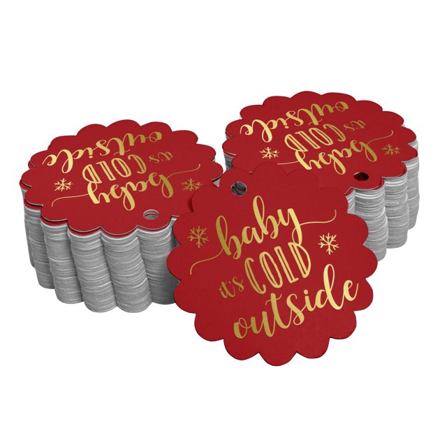 Inkdotpot Étiquettes de Baby Shower en Feuille d'Or pour Bébé, 100 Pcs