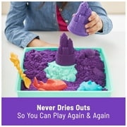 Kinetic Sand Sandbox Set Purple Sand, Tools & Storage