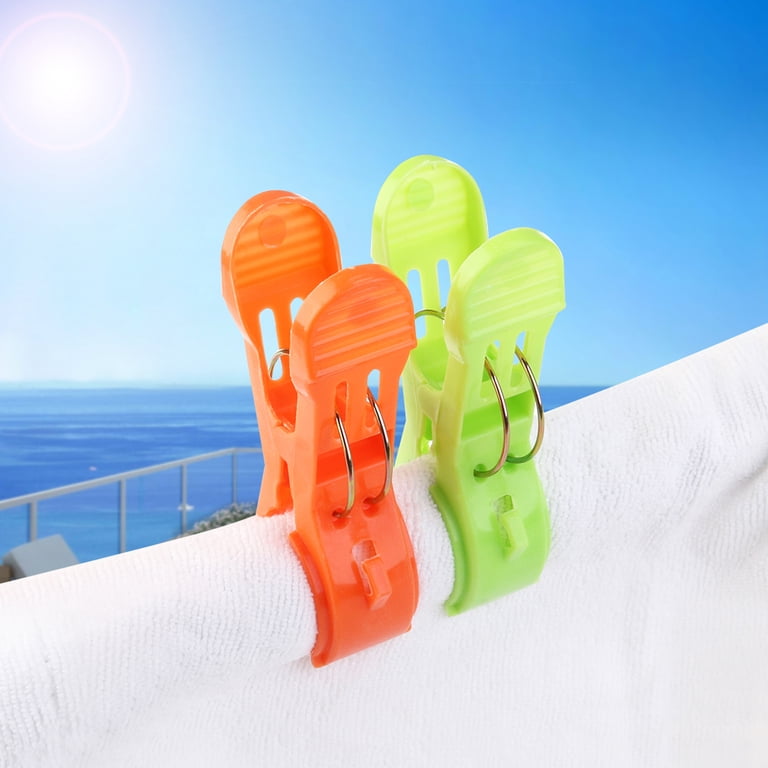 8pcs Beach Towel Clips Chair Clips Towel Holder Beach Towel Clips