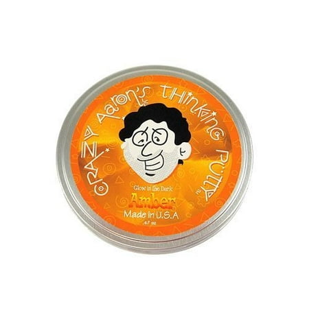 Thinking Putty - Amber Glow-in-the-Dark, 2 inch