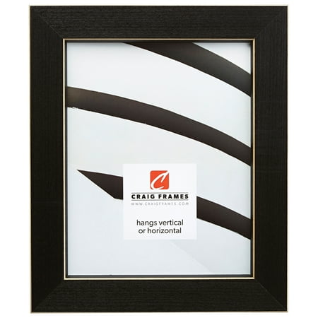 Craig Frames Shaker 276, Black Solid Wood Picture Frame, 20 x 24 Inch