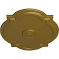 thumbnail image 3 of Ekena Millwork 21 1/4"W x 17 3/8"H x 1"P Waltz Ceiling Medallion (Fits Canopies up to 4 1/2"), Hand-Painted Gold, 3 of 6