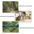 thumbnail image 3 of Survival Wire Saw Portable Hand String Rope Saw Pocket Steel Chain Wire Saw PVC Pipe Cable Saw for Cutting Trees&Wood, 3 of 5