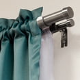 thumbnail image 4 of Lumino 1" and 5/8" Plated Pewter Cap Adjustable Double Curtain Rod Set, 42"-120", 4 of 5