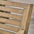 thumbnail image 4 of Jordy Outdoor 5 Piece Acacia Wood Dining Set with Round Table, Gray, Crème, 4 of 6