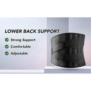 Back Braces Support Belt for Lower Back Pain Relief with 6 Stays, Breathable Back Support Belt for Men/Women for work , Anti-skid lumbar support belt with 16-hole Mesh for sciatica(L)