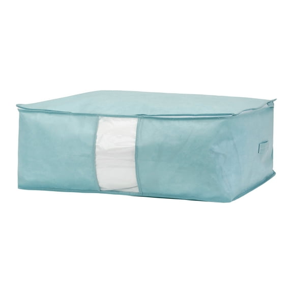 Unique Bargains 1 Pack Clothes Storage Bags Moving Bags Blue 28*20*10in