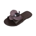 thumbnail image 3 of LTTVQM Platform Shoes for Women Slip On Slip on Comfortable 3D Floral Slide Sandals Non Slip Soft Sole Summer Vacation Walking Shoes Black 43(US-10), 3 of 5