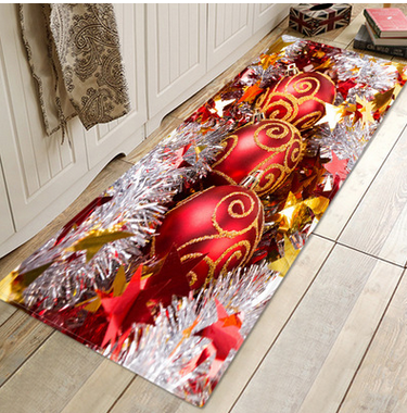 Binpure Santa Door Floor Mat Christmas Area Rug Holiday Kitchen Bedroom MAT Carpet Decor 