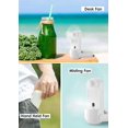 thumbnail image 3 of x Ventilador de mano, Mini ventilador de mano portátil, recargable por USB, plegable y silencioso (blanco), 3 of 5