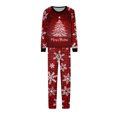 thumbnail image 5 of Christmas Pajamas Family Set - 2 piece Red Merry Christmas Tree Print Long Sleeve Top Pants Set , Christmas Pajamas Matching Sets for Family Xmas Eve for 2XL Pjs, 5 of 5