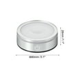 thumbnail image 2 of Uxcell LED Light Base Non-Slip Round Display Stand, LED 6 Lighting Mode Multicolor Flat Light Base for Glass Ball 3D Crystal Party Decoration, Silver, 2 of 6