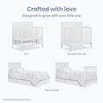 thumbnail image 6 of Dream On Me Ava 4-in-1 Convertible Mini Crib, White, 6 of 10