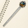 thumbnail image 3 of Sunflower butterfly Vintage Silver Lace-Edged Bookmark: a Delightful Gift for Readers and Book Lovers, 3 of 5