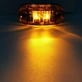 thumbnail image 4 of 4PCS 2 LED Side Marker Amber Red Lights Clearance Light Truck Trailer RV Lamp, 4 of 14