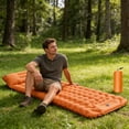 thumbnail image 4 of Step-On Self-Inflating Sleeping Pad With Built-In Foot Pump - Portable Camping Mattress 76x27x3.1in Waterproof Outdoor Nap Cushion For Backpacking Hiking Travel 4 Colors, 4 of 6