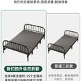 thumbnail image 4 of AOLIVIYA cama plegable cama individual hogar adulto Simple doble 1,2 m dormitorio habitación de alquiler cama dura almuerzo de hierro, 4 of 4