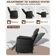 thumbnail image 3 of Studyset Electric Adjustable Recliner Sofa, Elertric Recliner Chair with Memory Function PU Leather, Adjustable Single Recliners Sofa with Remote Control for Adults, Home Theater Seating &Armchair, 3 of 8