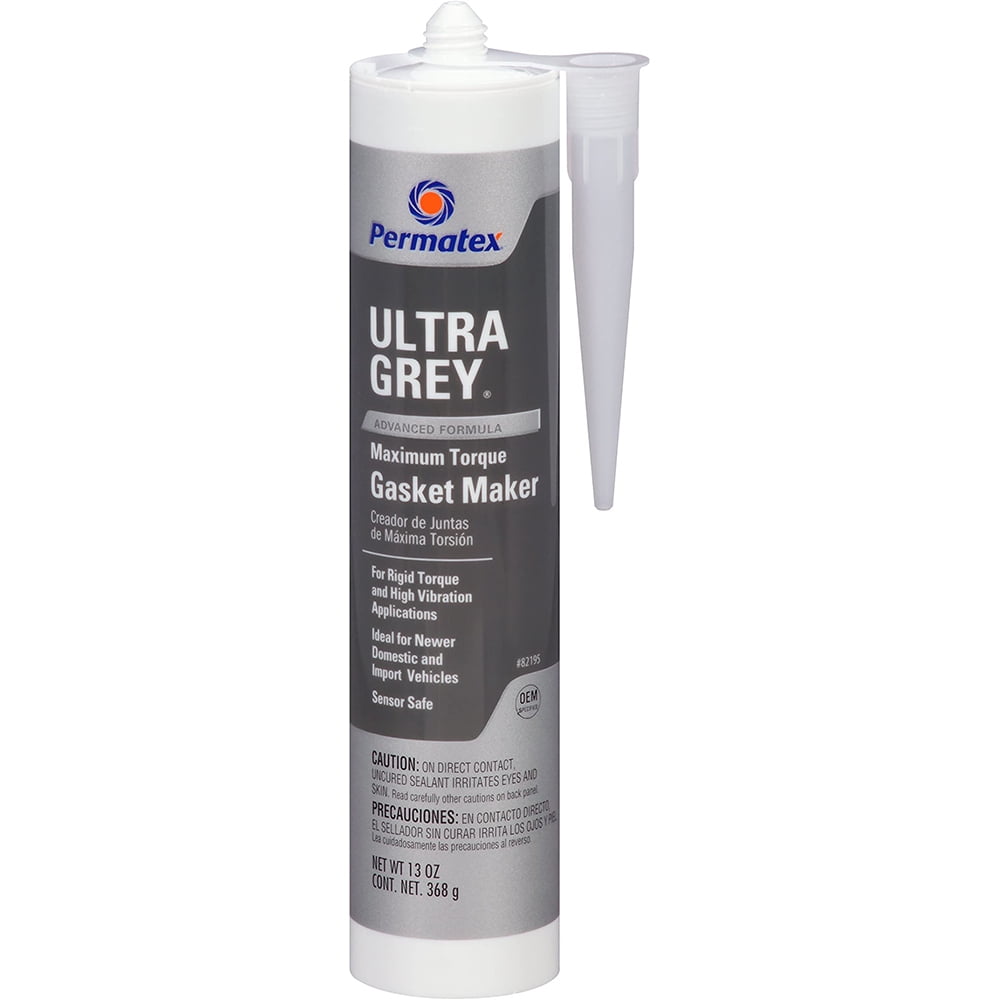 Permatex Ultra Grey Rigid HighTorque RTV Silicone Gasket Maker, 13 oz