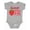 AC-Heather Grey, variant on Sweet One Strawberry Birthday Boys or Girls Baby Bodysuit
