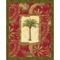 thumbnail image 2 of Charlene Audrey 26x31 White Modern Wood Framed Wall Art Titled - Exotica Palm II, 2 of 5