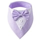 thumbnail image 1 of Bandana formal para perro, boda, collar para perro con pajarita, disfraz de cumpleaños, esmoquin ajustable para fiesta de mascotas, PÚRPURA Zhivalor CPB-SSW514-3, 1 of 5