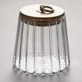 thumbnail image 5 of Glass Storage Jar, Glass Food Storage Canisters with Bamboo Lid, Kitchen Containers Decorative Jar Airtight Glass Jars For Cereal Nuts Snack Candy Cookies Coffee Tea, 5 of 6