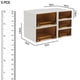 thumbnail image 5 of Caja de almacenamiento de cajones perfecl apilables plástico marrón, 5 of 8