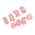 thumbnail image 2 of MOQLOM Easter Cookie Cutters, 8pcs 3D Cookie Cutter with Plunger Stamp, Animal Shape Cookie Molds for Easter Cookie Snack Cheese Baking, 1.5 × 2.6Inch (A), 2 of 9