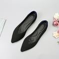 thumbnail image 5 of Lovskoo 2024 Women's Flats Shoes Pointed Toe Womens Casual Comfortable Lightweight Trendy Flat Shoes Ladies Flat Shoes Solid Color Pointed Toe Flat Soft Sole Shoes Black, 5 of 6