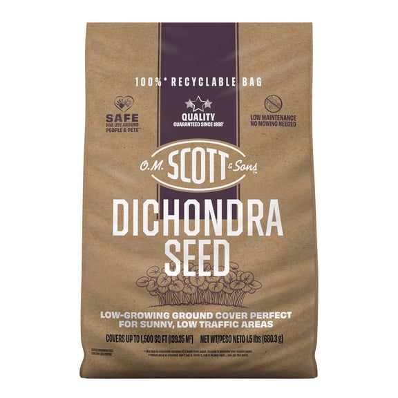 O.M. Scott and Sons Dichondra Seed, For a No-Mow Yard, 1,500 sq. ft., 1.5 lb.