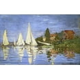 thumbnail image 2 of Monet, Claude 18x13 Gold Ornate Wood Framed with Double Matting Museum Art Print Titled - Regatta at Argenteuil, 2 of 4