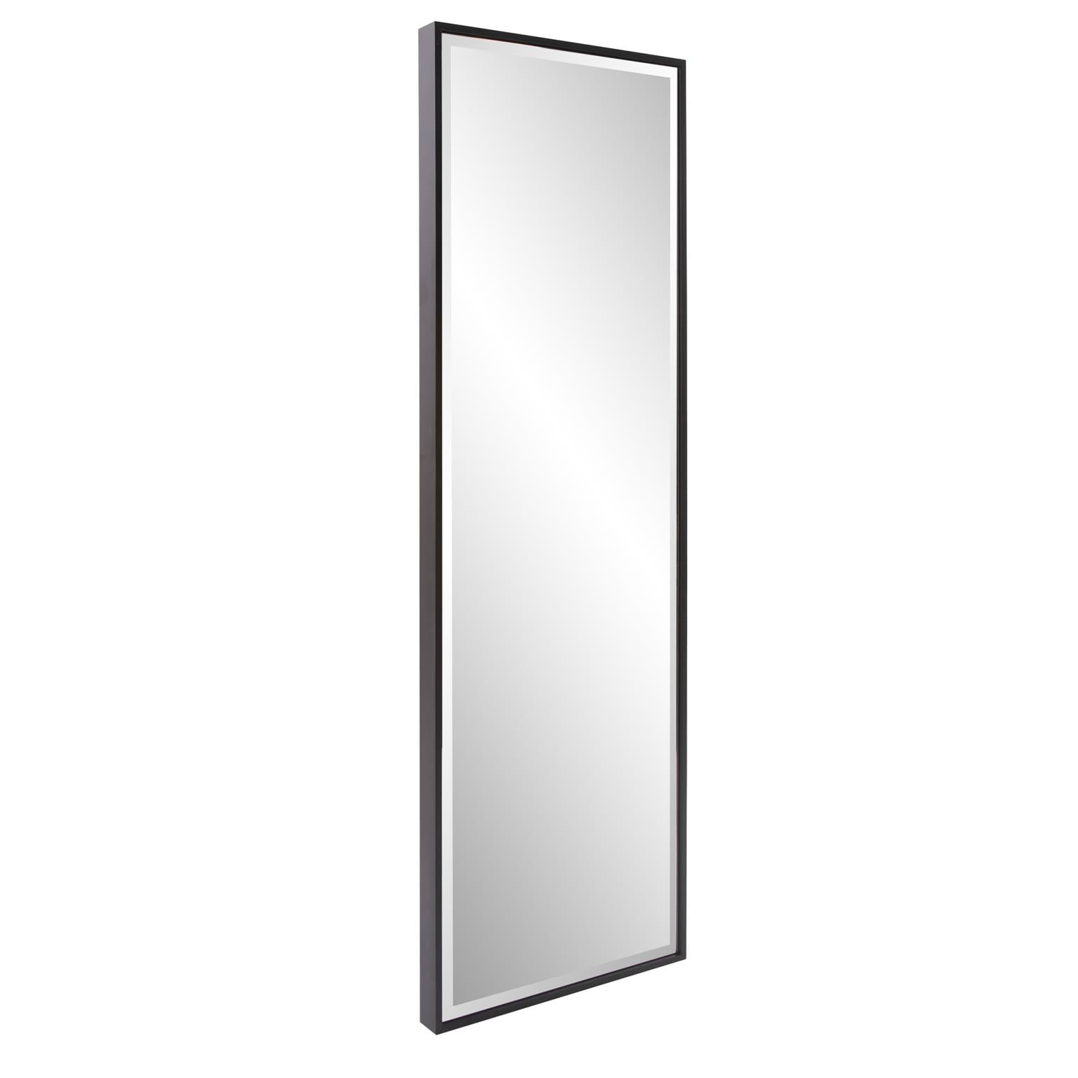 Tyler Dillon Black Rectangular Full Length Beveled Wall Mirror 20"W x 60"H