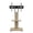 Natural, variant on Homy Casa Mobile TV Stand for 32-75 Inch TVs with Wheels Adjustable Height Swivel Mount with Storage Shelf
