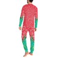 thumbnail image 4 of Renewold Matching Family Christmas Pajama Sets Santa Xmas Trees Mens Pjs Long Sleeve Sleepwear Holiday Lounge Set of 2 Thermal Athletic Clothing Size 5XL, 4 of 5