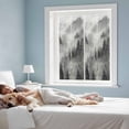 thumbnail image 4 of Black Grey Mountain Window Privacy Film, Misty Forest Nature Woodland Pine Tree Landscape Static Cling UV Sun Blocking Tint Film Heat Control Windows Films for Bedroom Window Stickers 17.7"x39.3", 4 of 8