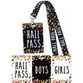 thumbnail image 2 of Teacher Created Resources Confetti Hall Pass with Lanyard, 4 Per Pack, 3 Packs, 2 of 4