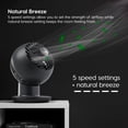 thumbnail image 3 of WOOZOO Compact Personal Oscillating Circulator Fan with Remote, Matte Black, 3 of 10