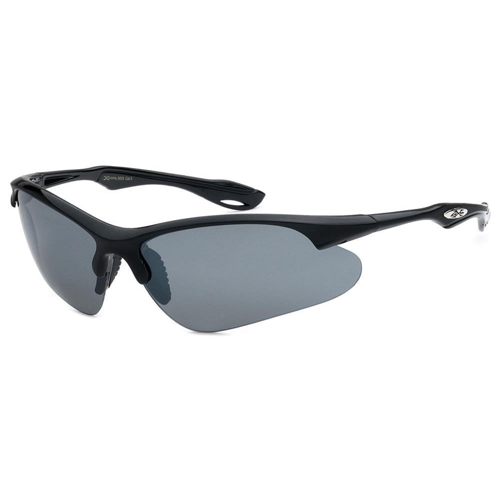 Sunny Shades Men Black Sport Sunglasses Wrap Around Frame Hunting