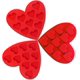 thumbnail image 1 of moldes de silicona para chocolate, moldes de cocina antiadherentes con forma de corazón, bandejas para cubitos de hielo para hacer pasteles, caramelos, chicles, gelatinas, muffins y magdalenas, 1 of 5